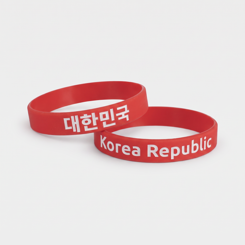 Silicone Wristband Korea Republic AFC Asian Cup 2027 – Red