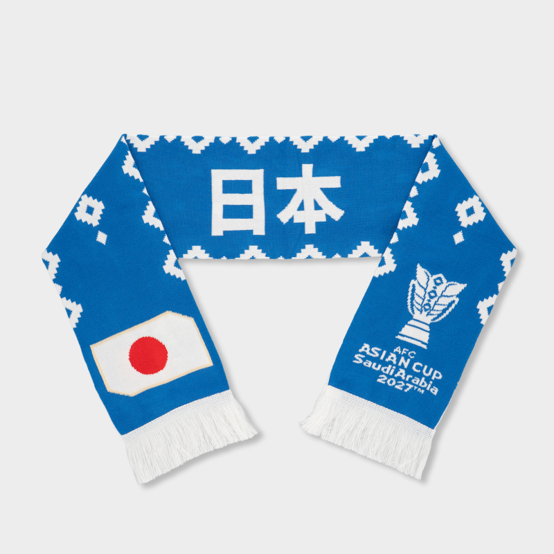 Knitted Scarf Japan AFC Asian Cup 2027 – Blue