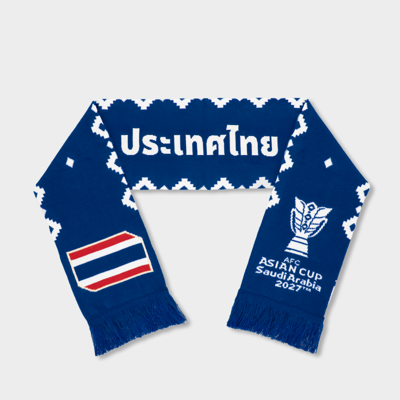 Knitted Scarf Thailand AFC Asian Cup 2027 – Blue