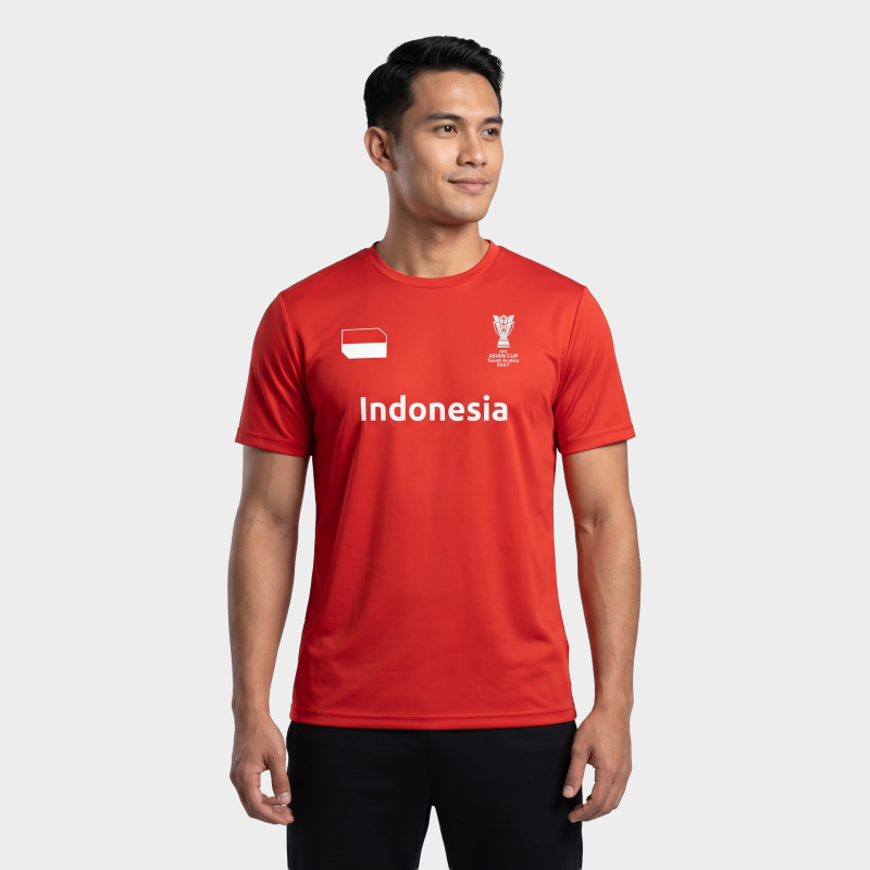 Men's Jersey Indonesia AFC Asian Cup 2027 – Red